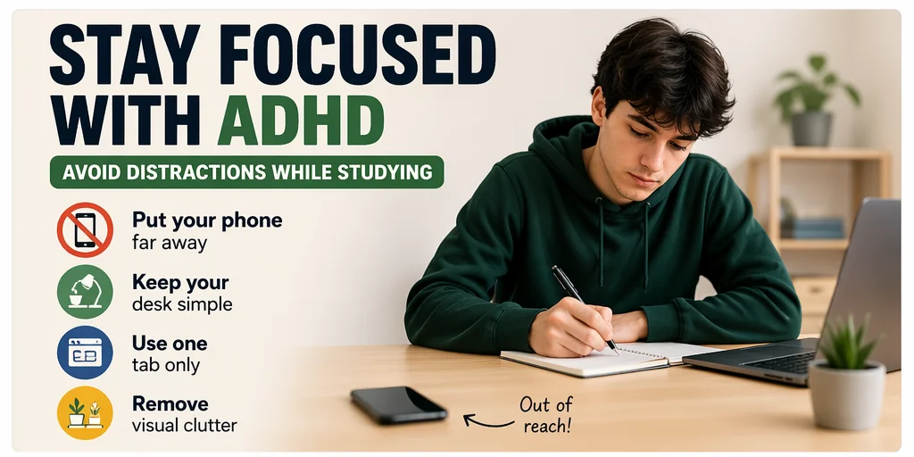 How to Stay Focused While Studying with ADHD (Without Burning Out)