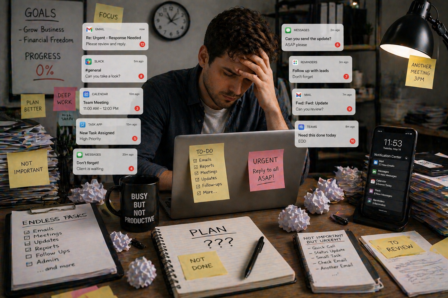 Why You Feel Busy All Day But Still Get Nothing Done