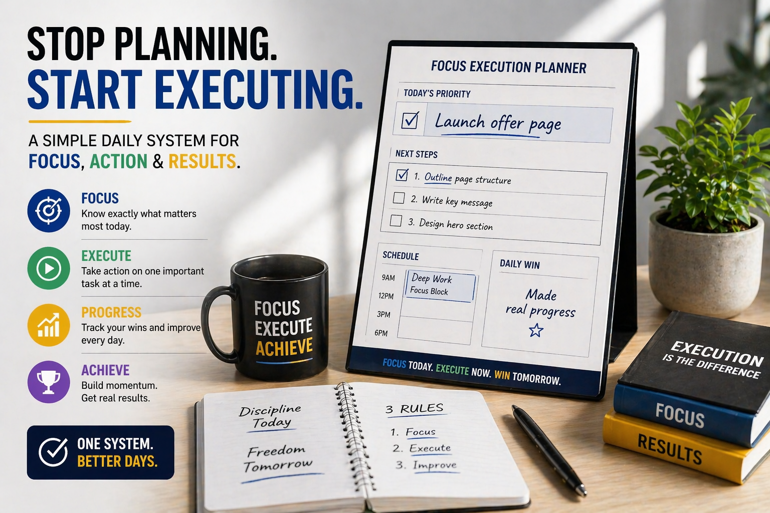 mental overload and too many tasks causing execution paralysis