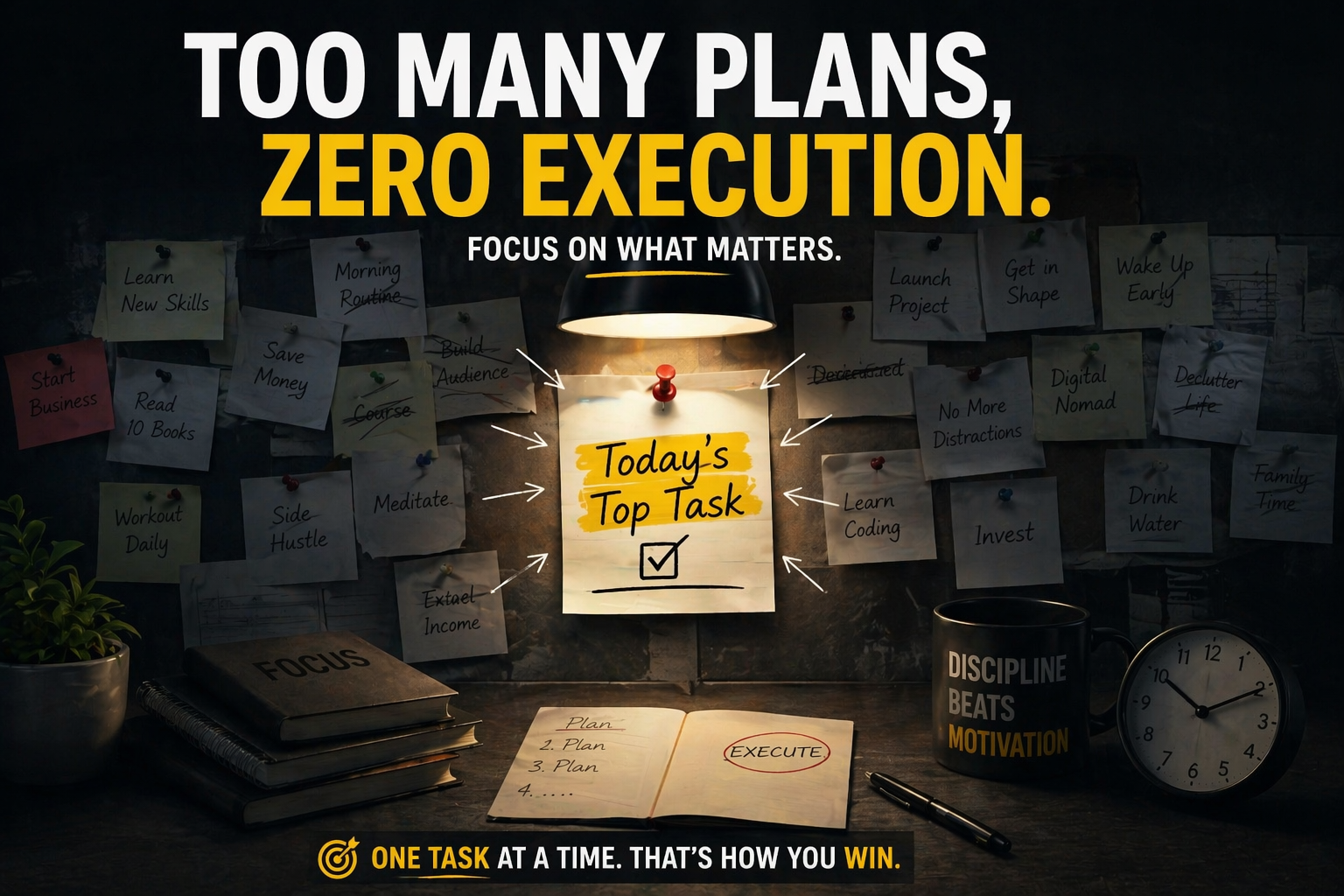focused execution single task productivity control system result
