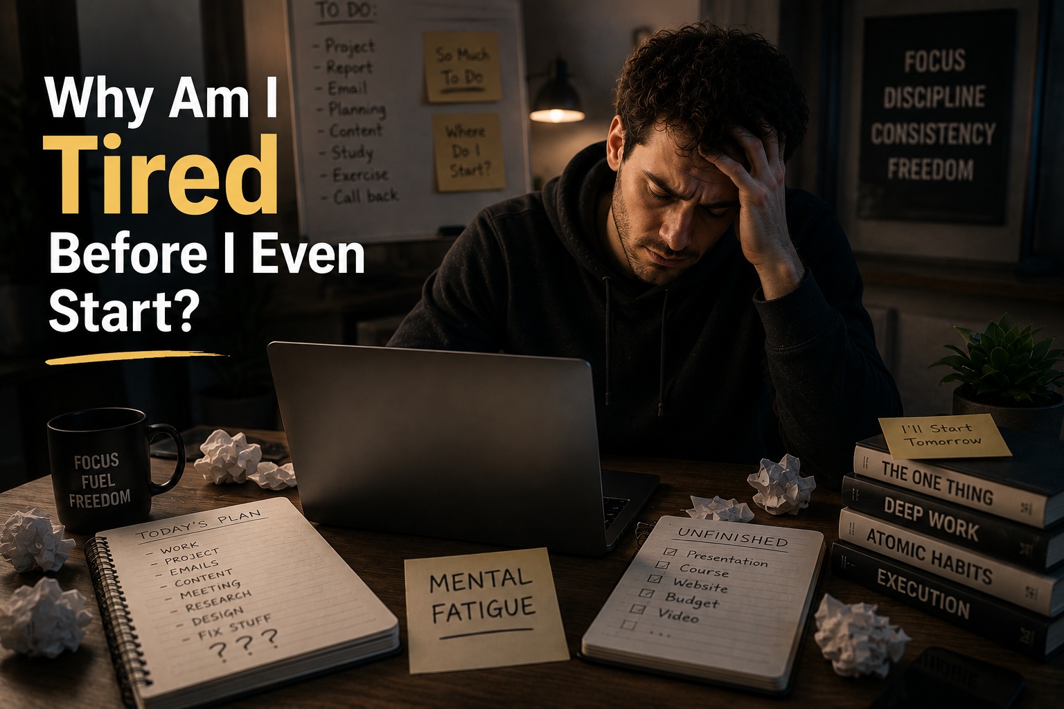 Why Your Brain Feels Exhausted Before You Even Start