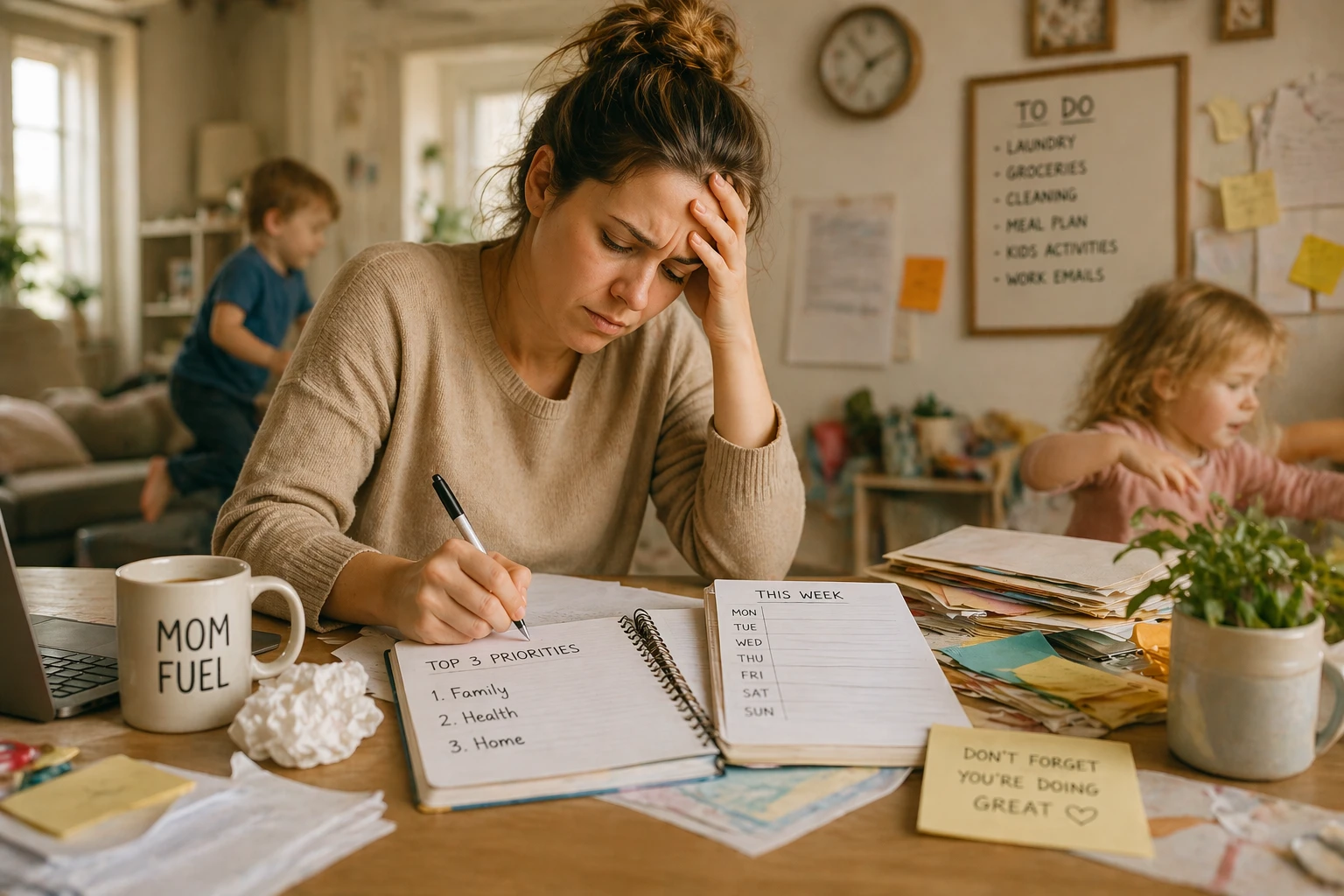 Weekly Planning for Moms Who Feel Overwhelmed