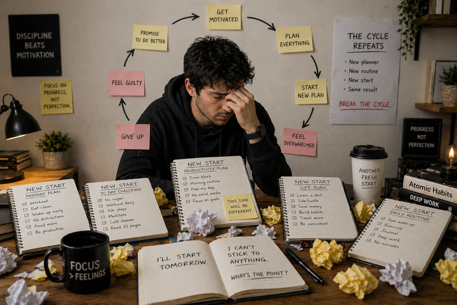 Why You Keep Restarting Everything (And Never Stay Consistent)