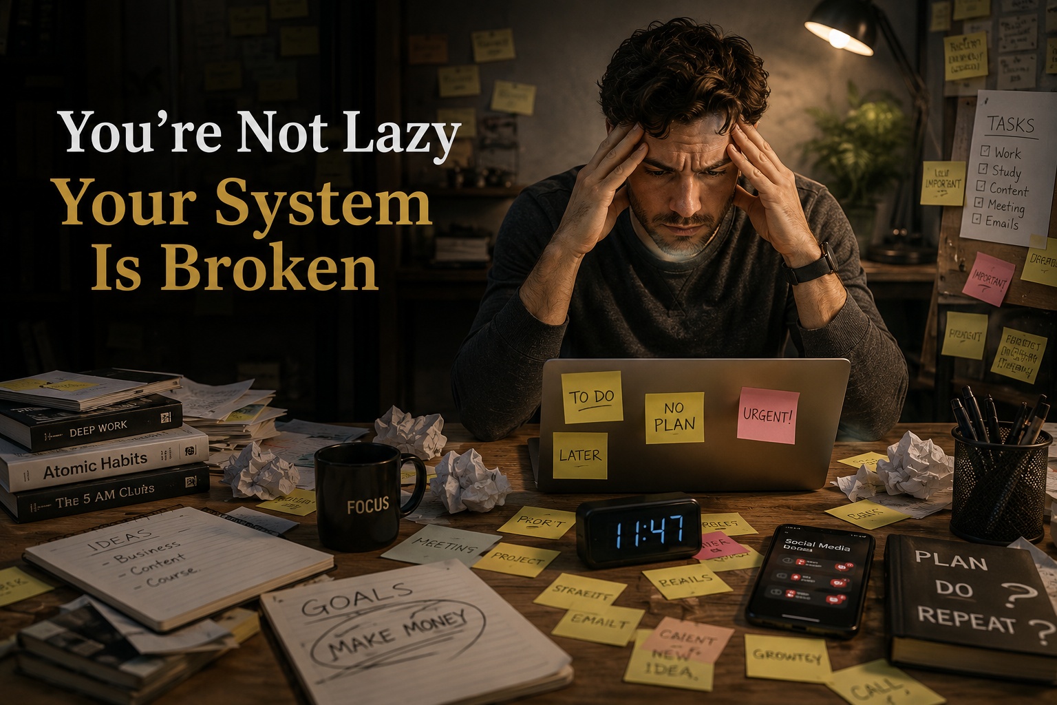 Build a System Book: Why Smart People Stay Stuck Without Systems (And How to Finally Follow Through)