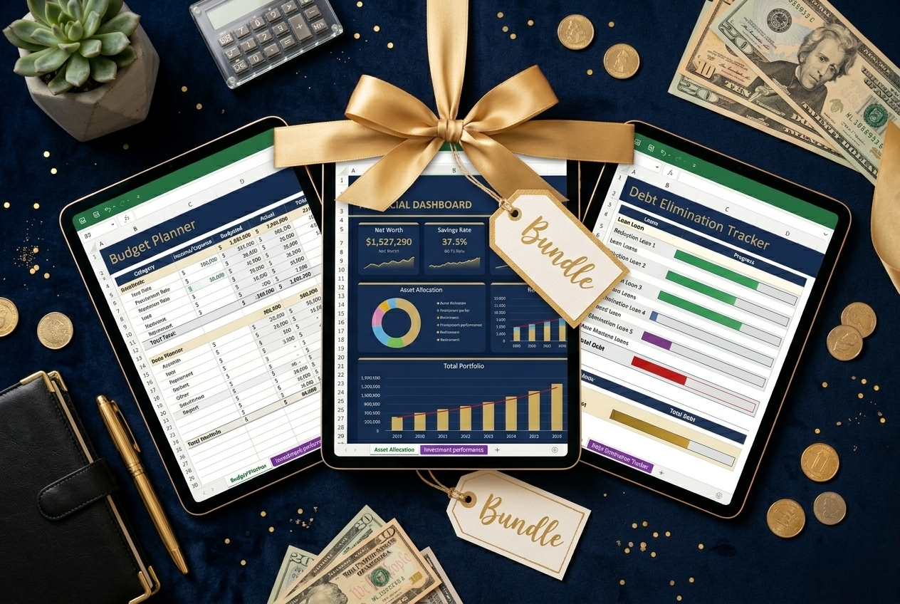 ClarityBudget Bundle™ — 3-Pack Excel Templates