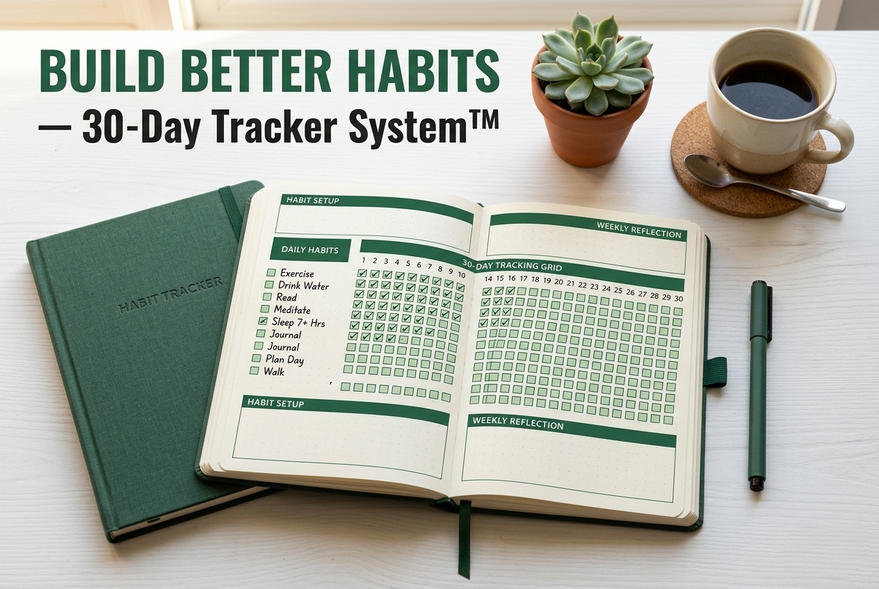 Habit Tracker System™ — 30-Day Build Better Habits