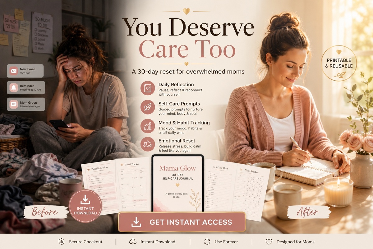 The Mama Glow 30-Day Self-Care Journal™